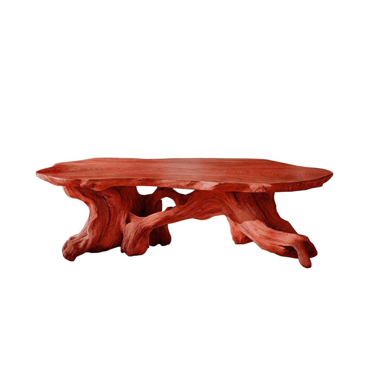 Zylara Live Edge Solid Wood Coffee Table
